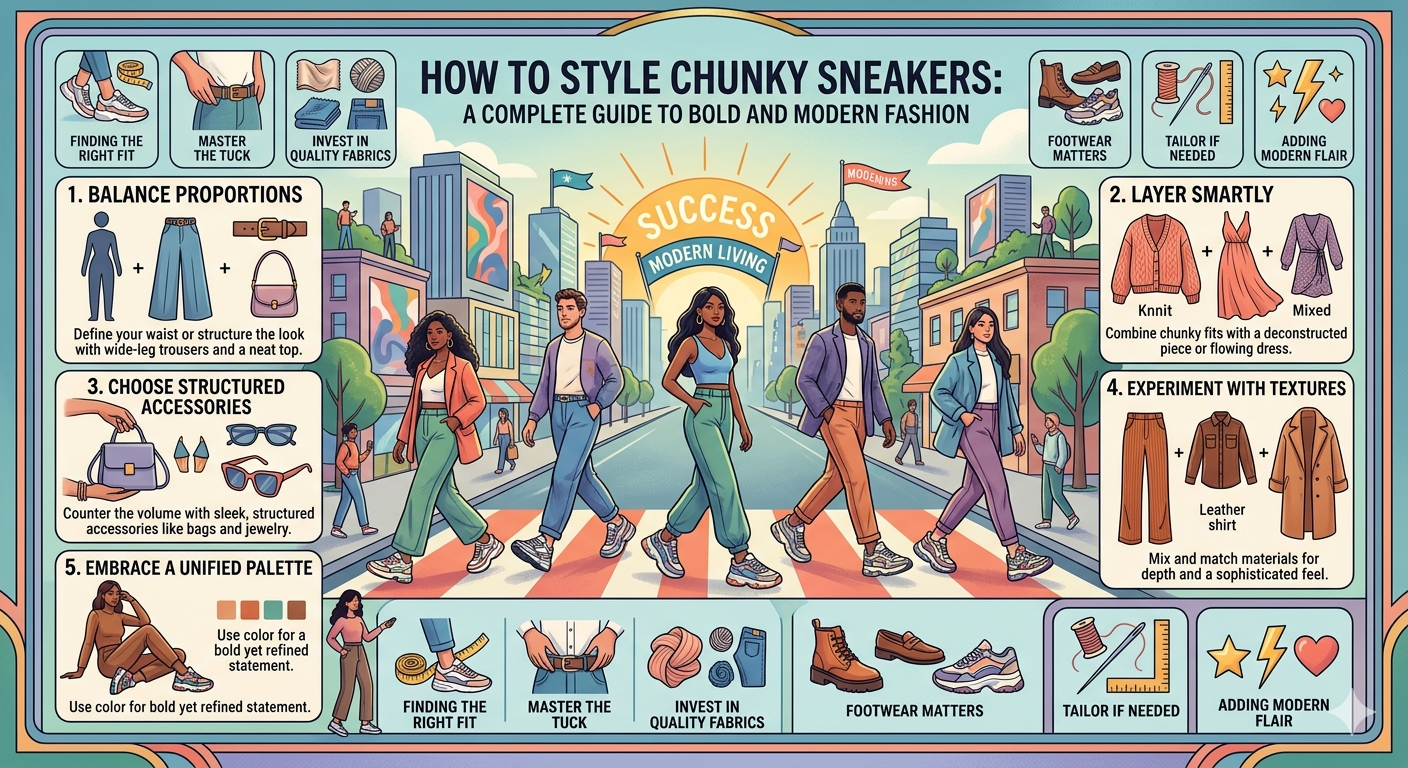 How to Style Chunky Sneakers: A Complete Guide to Bold and Modern Fashion