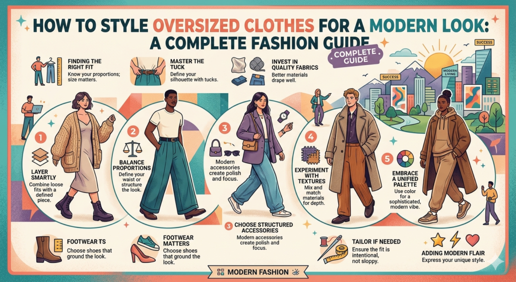 How to Style Oversized Clothes for a Modern Look