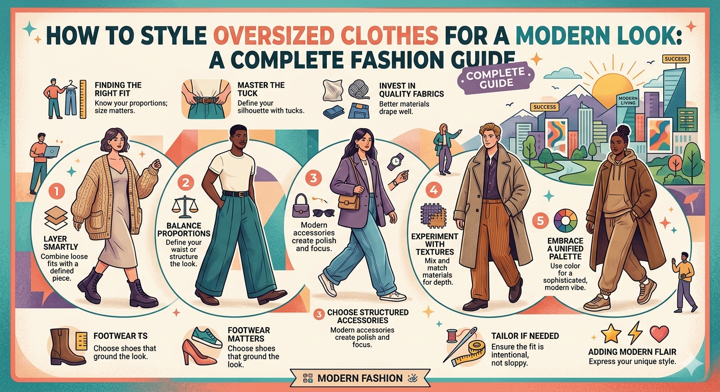 How to Style Oversized Clothes for a Modern Look: A Complete Fashion Guide
