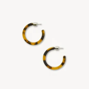 Traditional Tortoiseshell Hoop Earrings
