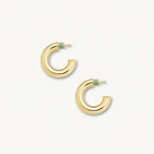 Classic Chunky Gold Hoop Earrings